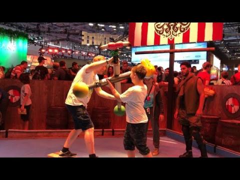 From zip lines to missiles, Fortnites Gamescom booth has it all
