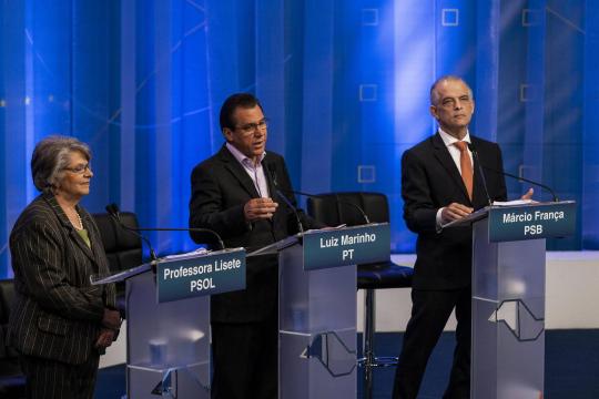 Em debate, candidatos ao governo de São Paulo defendem padrinhos