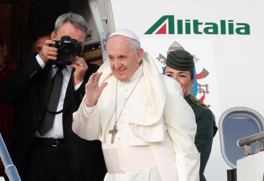 Pope arrives in Ireland for first papal visit since 1979