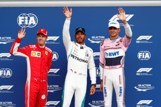 Com chuva no fim do treino, Hamilton garante a pole no GP da Bélgica