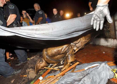 Seven arrested at Confederate statue protest in North Carolina
