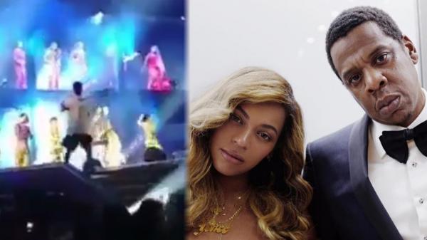 Beyonce & JayZ Dancers TACKLE Fan as He RUSHES the Stage