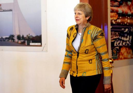 UK's May, on African tour, urges Nigeria to tap City of London expertise