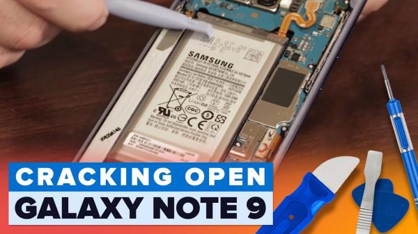Whats inside the Galaxy Note 9 (Cracking Open)