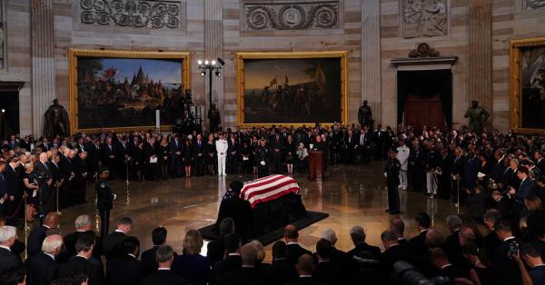 Live Briefing: John McCain Lies in State in U.S. Capitol as Americans Pay Their Respects