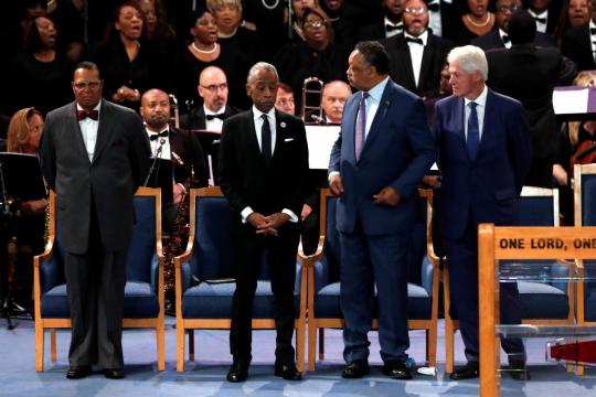 Aretha Franklin's funeral returns to her gospel roots