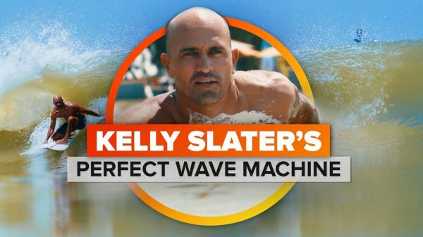 Kelly Slaters perfect wave machine in the middle of the desert