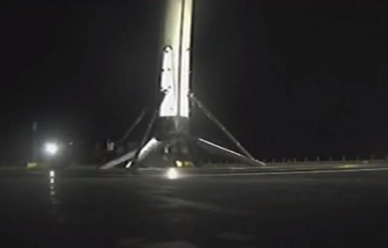 SpaceX Falcon 9 rocket sends Telstar 18V satellite into orbit; booster lands at sea