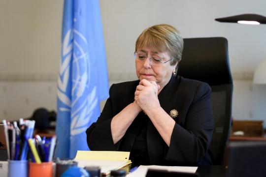 Bachelet takes on China, EU, U.S. and Saudi-led coalition in first speech