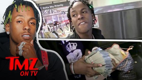 Rich The Kid Flaunts Money At The Airport! | TMZ TV