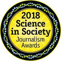 2018 Science in Society Journalism Award winners announced