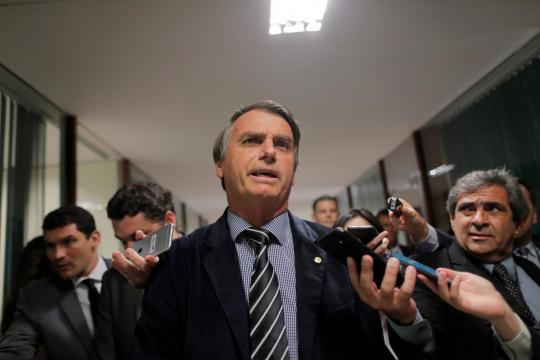 Brazil presidential candidate Bolsonaro upbeat after new medical procedure