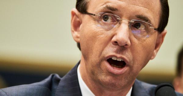 Rod Rosenstein Suggested Secretly Recording Trump and Discussed 25th Amendment