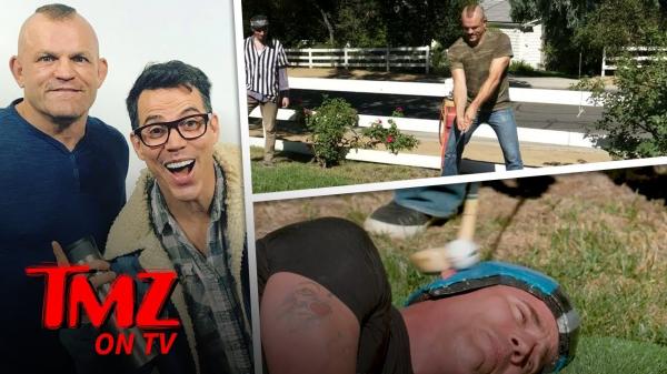 SteveO Gets Golf Club to Face Courtesy of Chuck Liddell | TMZ TV