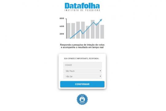 Links para responder pesquisa de Datafolha e Ibope no WhatsApp são falsos