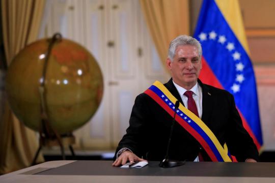 Cuba's new president makes first trip to old Cold War foe United States