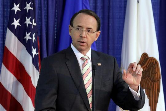 U.S. Deputy Attorney General Rosenstein heads to White House amid reports he will resign