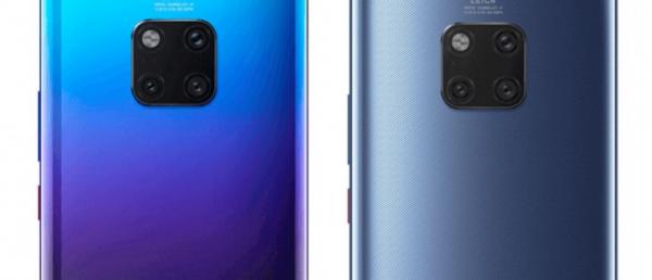 Alleged renders of the Huawei Mate 20 Pro show a triple cam and in-display fingerprint