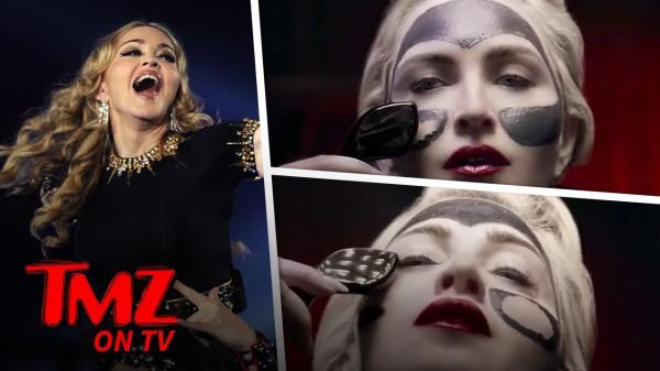 Madonna Promotes A Weird Face Mask! | TMZ TV