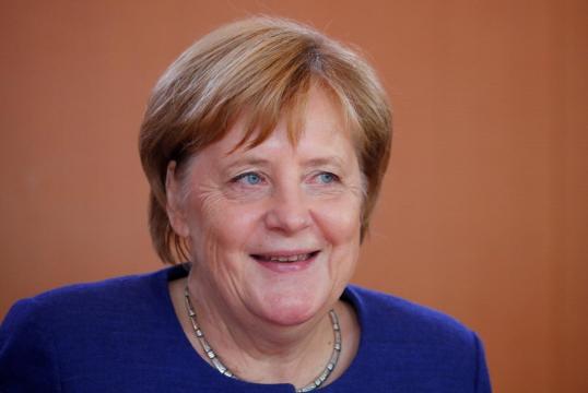 German conservatives' new floor leader downplays blow to Merkel