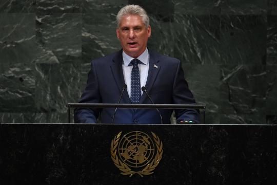 Líder de Cuba estreia na ONU falando de Lula e defendendo Maduro