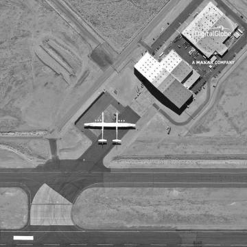Stratolaunch’s plane spotted from space