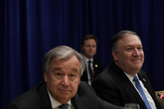 Pompeo tells U.N. only path for North Korea is diplomacy, denuclearization