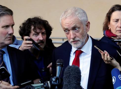UK Labour's Corbyn to urge EU's Barnier to avoid no deal Brexit