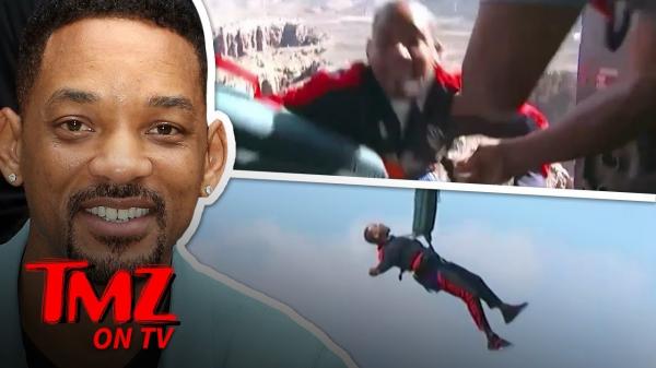 Will Smith Bungee Jumps Off Helicopter Over Grand Canyon for 50th Birthday | TMZ TV
