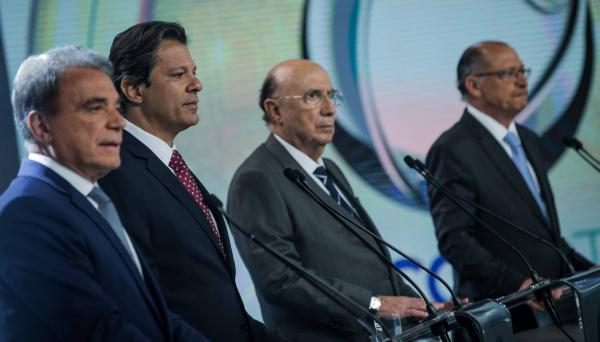 Rivais sobem tom contra Bolsonaro e Haddad em penúltimo debate na TV