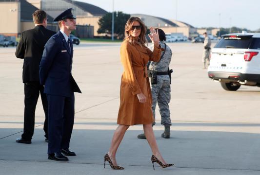First lady Melania Trump departs on four-country trip to Africa