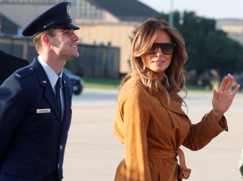 First Lady Melania Trump arrives in Ghana on solo African trip