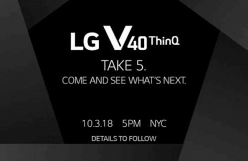 LG V40 ThinQ即将发布 与其一同登场的还将有Watch W7