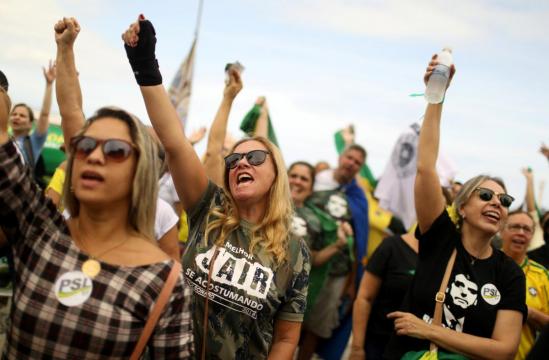 Brazil far-right candidate Bolsonaro gains women voters, despite sexist remarks