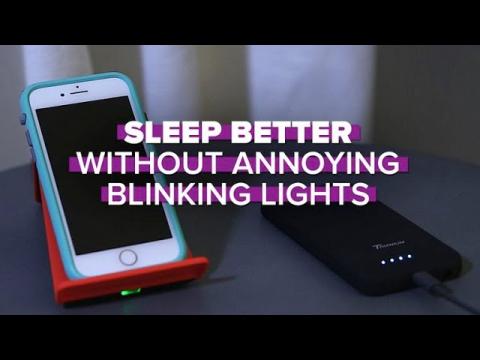 Sleep better without annoying blinking lights