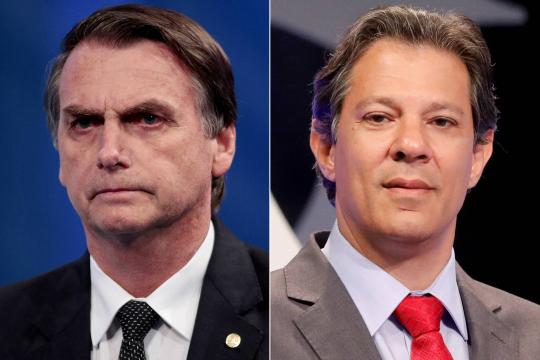 Em alta, Bolsonaro tem 39% dos votos válidos e Haddad, 25%, diz Datafolha