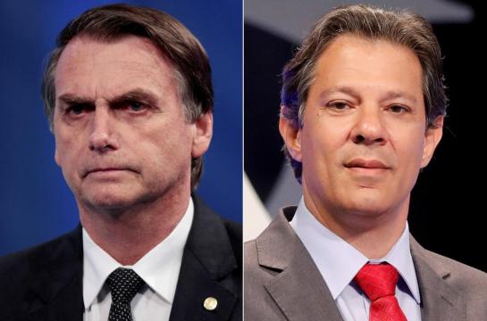 Right-winger leads Brazil election, heading for run-off