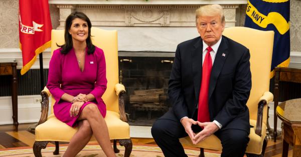 Nikki Haley Resigns as U.S. Ambassador to the United Nations