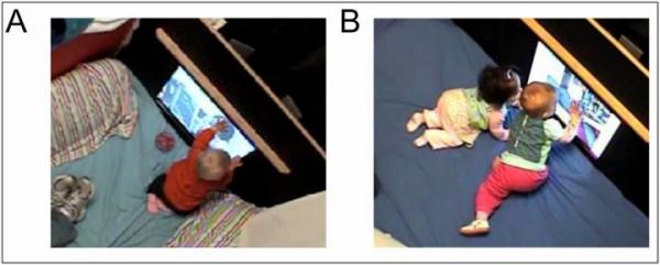 Infants are more likely to learn when with a peer