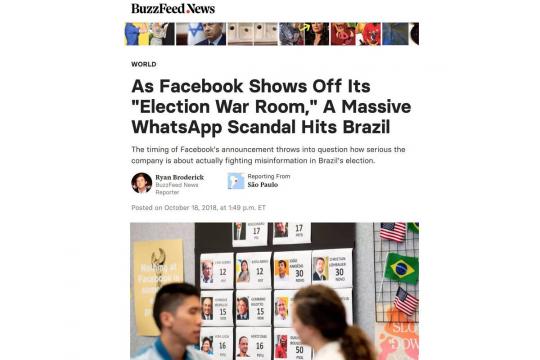 'Reportagem bombástica' sobre WhatsApp derruba marketing do Facebook