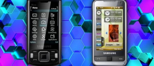 Counterclockwise: Samsung's pre-Android smartphones were multimedia beasts