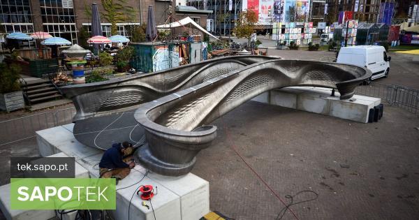 Veja as imagens da primeira ponte de aço impressa a 3D