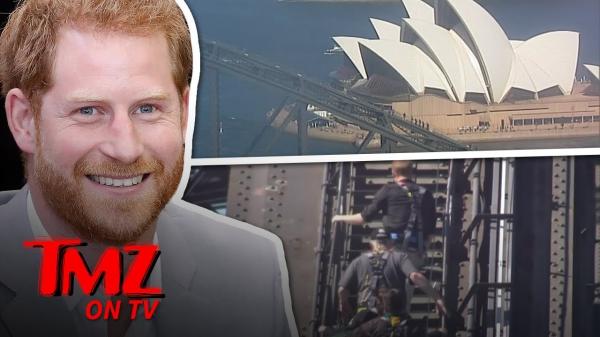 Prince Harry Scales Sydney Harbour Bridge! | TMZ TV