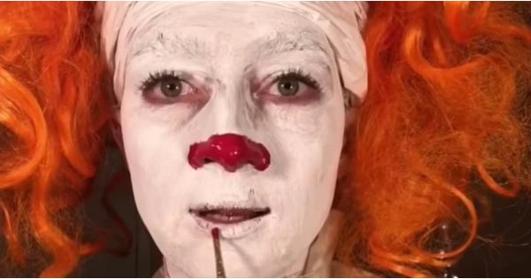 I Was Cry-Laughing Within a Minute of This Stoned Pennywise Makeup Tutorial