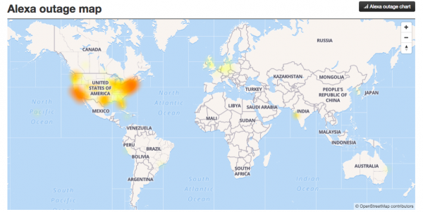 Amazon Alexa goes AWOL for many users