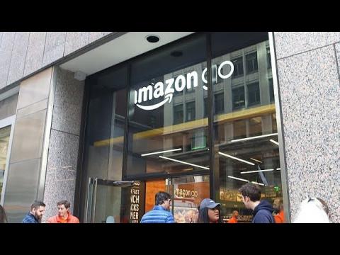 Shopping at Amazon Go in San Francisco