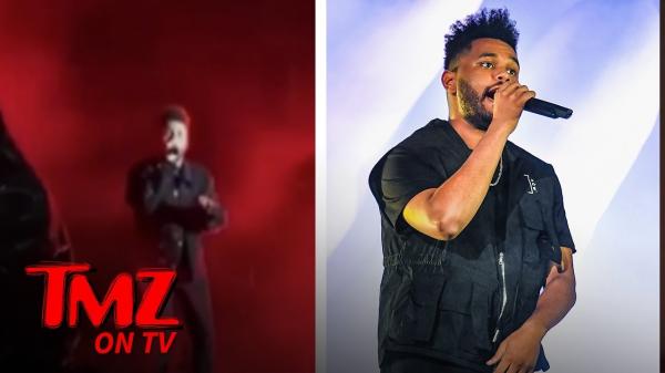 The Weeknd Almost Hit On Stage! | TMZ TV