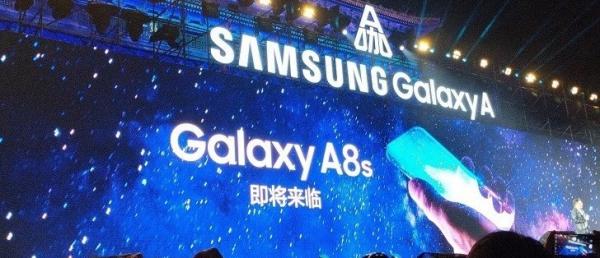 Samsung teases the Galaxy A8s with a camera hole in the screen