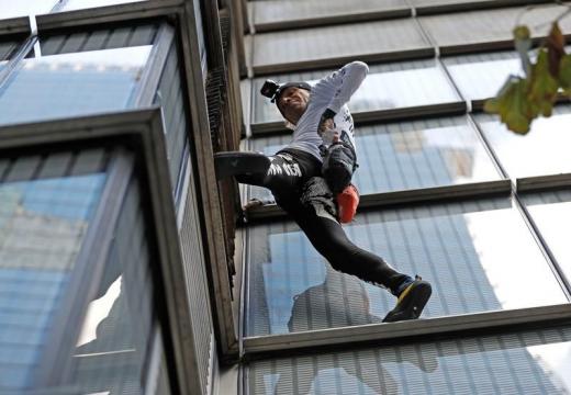 French 'spiderman' climbs London's 230-metre Heron Tower, gets arrested