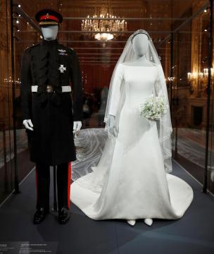 Meghan and Harry royal wedding outfits go on show in Windsor